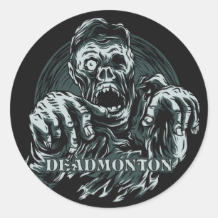 DEADMONTON-Aufkleber Runder Aufkleber