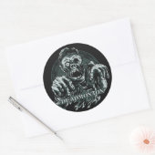 DEADMONTON-Aufkleber Runder Aufkleber (Umschlag)
