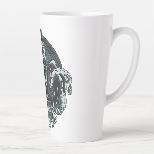 DEADMONTON Latte Tasse (Rechts)