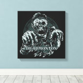 DEADMONTON Zombie Leinwanddruck (Insitu (Holzboden))
