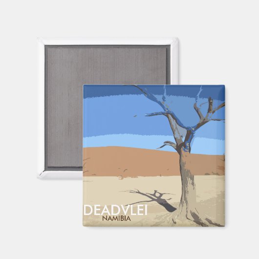 Deadvlei Namibia Magnet (Vorderseite/Rückseite)
