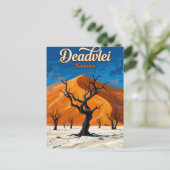Deadvlei Namibia Postkarte (Stehend Vorderseite)