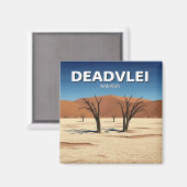 Deadvlei Namibia Travel Magnet (Vorderseite/Rückseite)