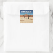 Deadvlei Namibia Travel Quadratischer Aufkleber (Tasche)