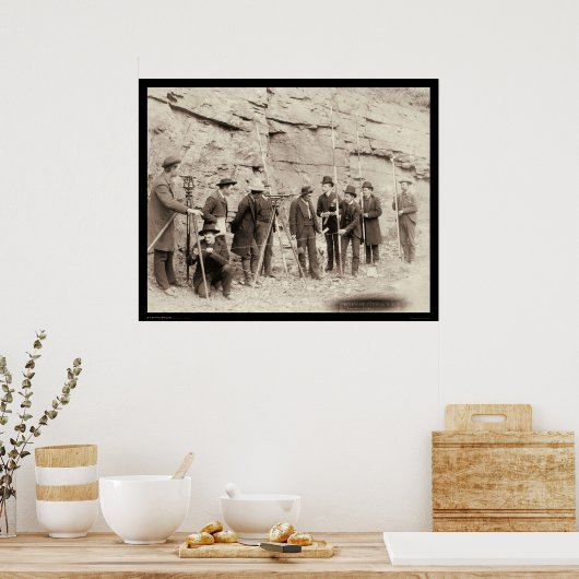 Deadwood Central RR Engineer Corps SD 1888 Poster (Küche)