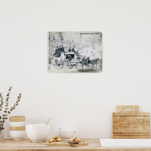 Deadwood Coach Print Poster (Küche)