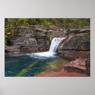 Deadwood Falls am Reynolds Creek im Herbst in Poster
