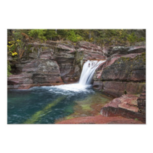 Deadwood Falls auf Reynolds-Creek im Herbst Fotodruck