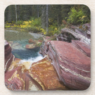 Deadwood Falls auf Reynolds-Creek im Herbst Untersetzer