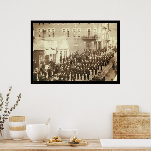 Deadwood Grand Lodge IOOF Street Parade SD 1890 Poster (Küche)