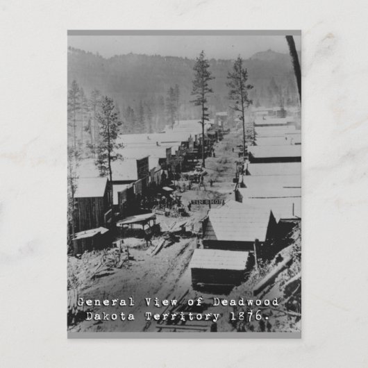 Deadwood Historisches Foto Postkarte (Vorderseite)