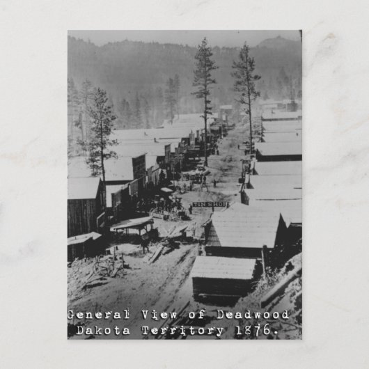 Deadwood Historisches Foto Postkarte (Vorderseite)