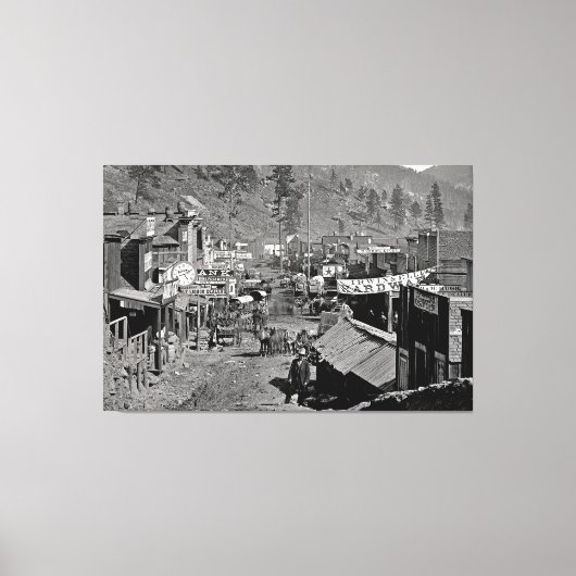 DEADWOOD, S Dakota - Wild West Mining Town 1876 Leinwanddruck (Vorderseite)