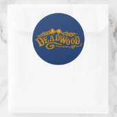 Deadwood Saloon Runder Aufkleber (Tasche)