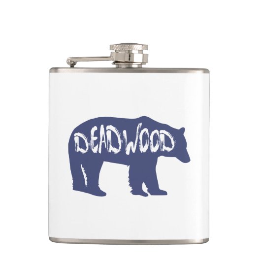 Deadwood South Dakota Bear Flachmann (Vorderseite)