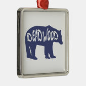 Deadwood South Dakota Bear Ornament Aus Metall (Rechts)