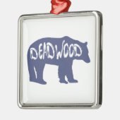 Deadwood South Dakota Bear Ornament Aus Metall (Links)