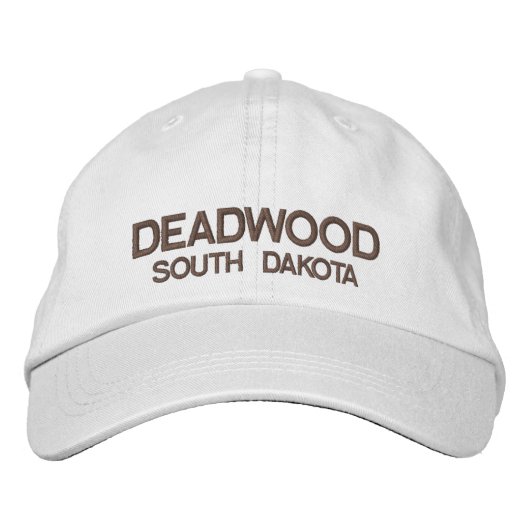 Deadwood* South Dakota personalisierter Bestickte Baseballkappe (Vorderseite)