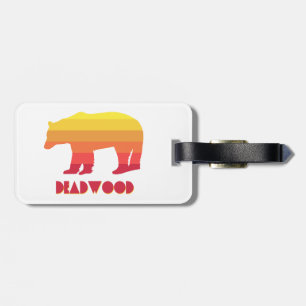 Deadwood South Dakota Regenbogenbär Gepäckanhänger