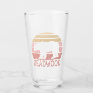 Deadwood South Dakota Retro Bär Glas