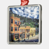 Deadwood, South Dakota Silbernes Ornament (Links)