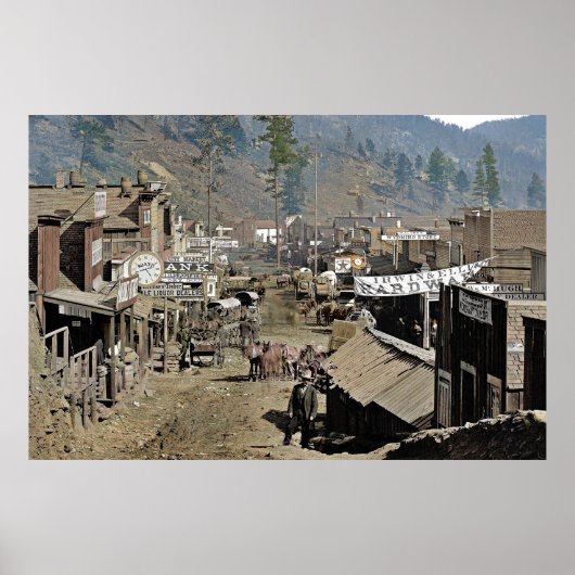 DEADWOOD wie von Wild Bill Hickok 1876 gesehen Poster (Vorne)