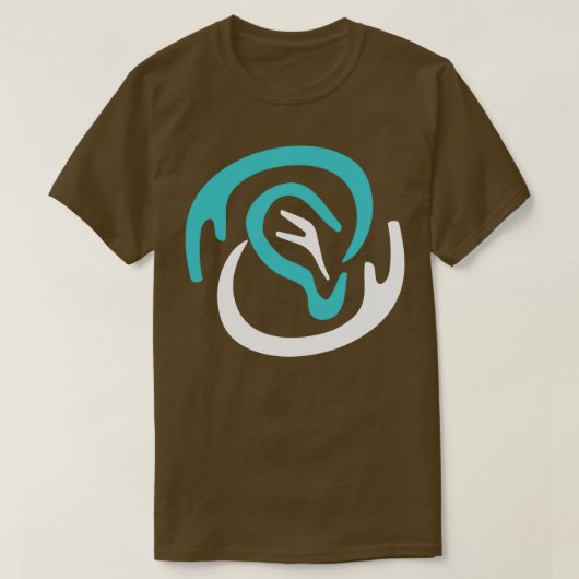 Deaf Abstrakt Ohr Cochlear T-Shirt (Design vorne)