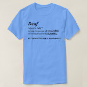 DEAF Adjektiv T-Shirt (Design vorne)