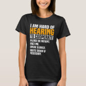 Deaf Awareness Hearing Aid Implant ASL Cooperate P T-Shirt (Vorderseite)