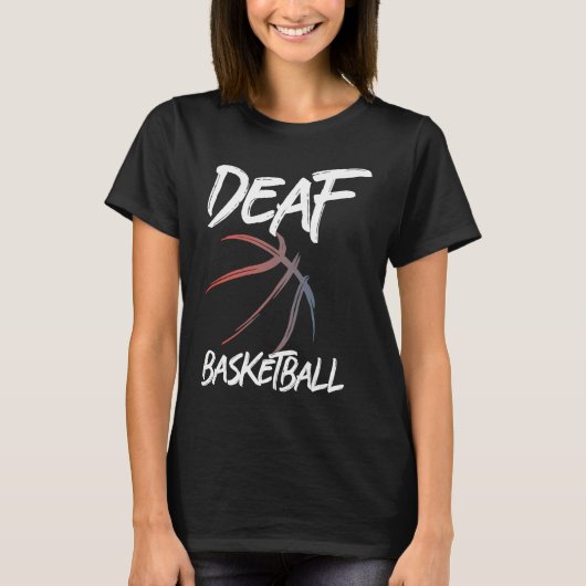 Deaf Ball Basketball  Deafball T-Shirt (Vorderseite)