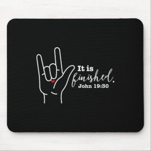 Deaf Christlich Faith Oaster asign Language I Mousepad