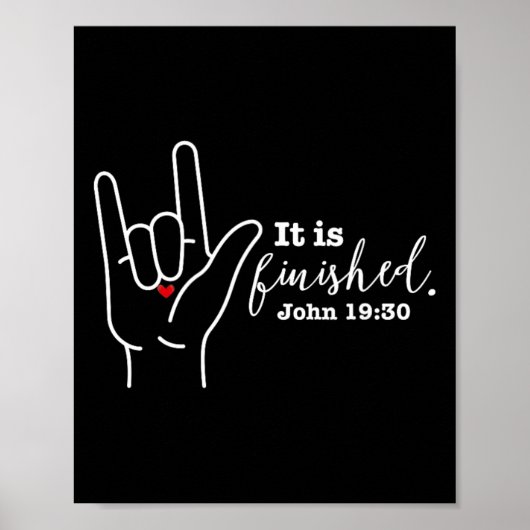 Deaf Christlich Faith Oaster asign Language I Poster (Vorne)