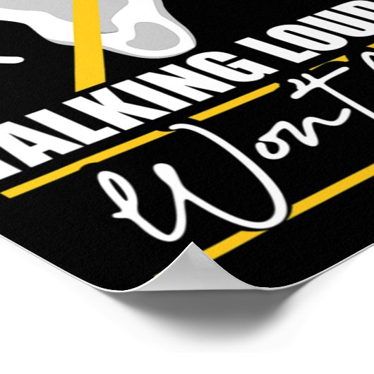 Deaf. Das Gespräch mit Louder wird nicht helfen! A Poster (Ecke)