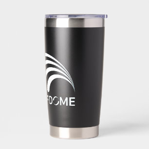Deaf Dome tumbler mit weißem Logo Thermobecher