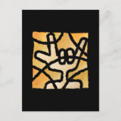 Deaf-Hand Postkarte (Vorderseite)
