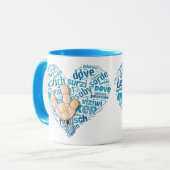 Deaf-Hand Tasse (Vorderseite Links)