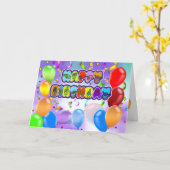 Deaf Language Happy Birthday Grußkarte Karte (Gelbe Blume)