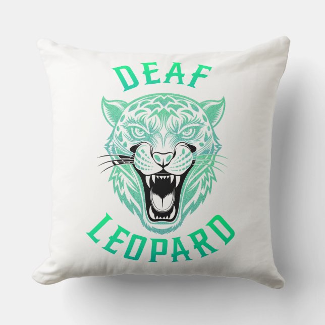 Deaf Leopard Kissen (Vorderseite)