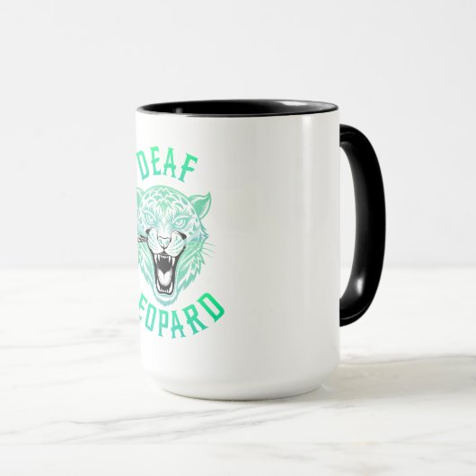 Deaf Leopard Tasse (VorderseiteRechts)