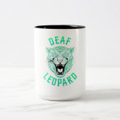 Deaf Leopard Zweifarbige Tasse (Mittel)