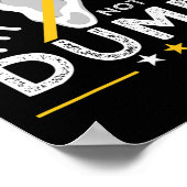 Deaf. Nicht dumm. Asl Deaf Sign Language Deaf Awar Poster (Ecke)