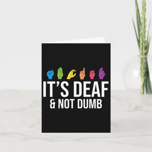 Deaf Not Dumb Karte (Vorderseite)