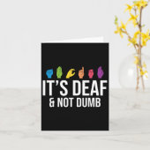 Deaf Not Dumb Karte (Gelbe Blume)