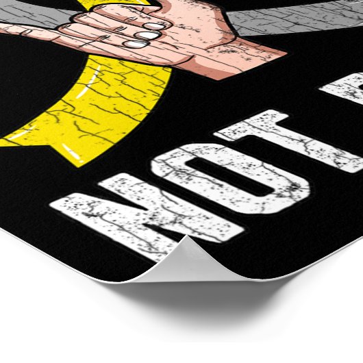 Deaf Not Rude Apparel Awareness Asl Language Fun G Poster (Ecke)