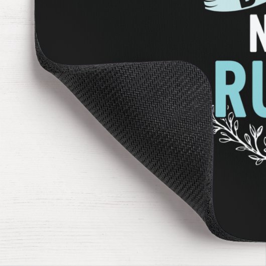 Deaf Not Rude Deaf Awareness Yellow Ribbon Asl Lan Mousepad (Ecke)