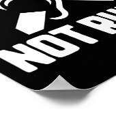 Deaf Not Rude Deaf Awareness Yellow Ribbon Asl Lan Poster (Ecke)