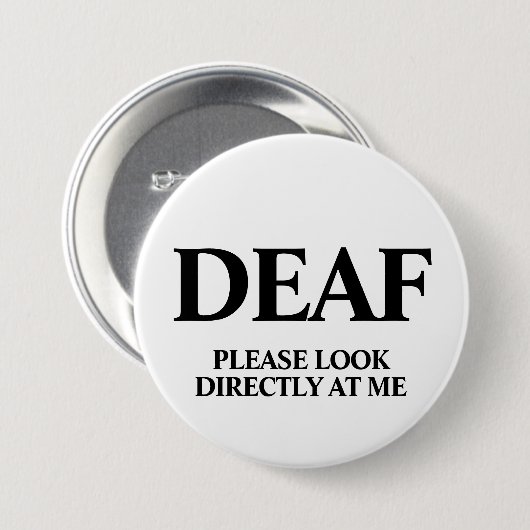 Deaf or Hard of Hearing Button (Vorne & Hinten)