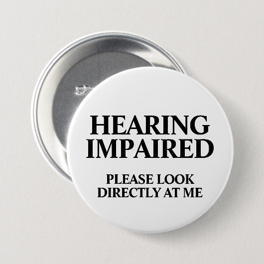 Deaf or Hard of Hearing Button (Vorne & Hinten)