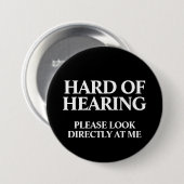 Deaf or Hard of Hearing Button (Vorne & Hinten)