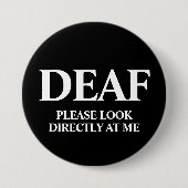 Deaf or Hard of Hearing Button (Vorderseite)